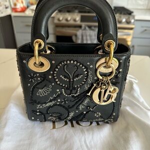 Dior Black Mini Bag with Gold Accents